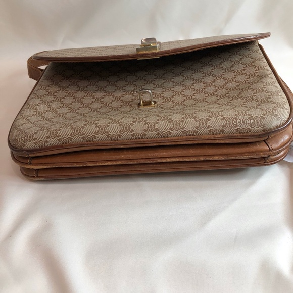 Celine Beige Macadam Crossbody Bag Sku#83973 - Picture 14 of 15